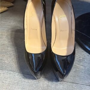 Christian Louboutin Daffodile Patent Leather Pumps